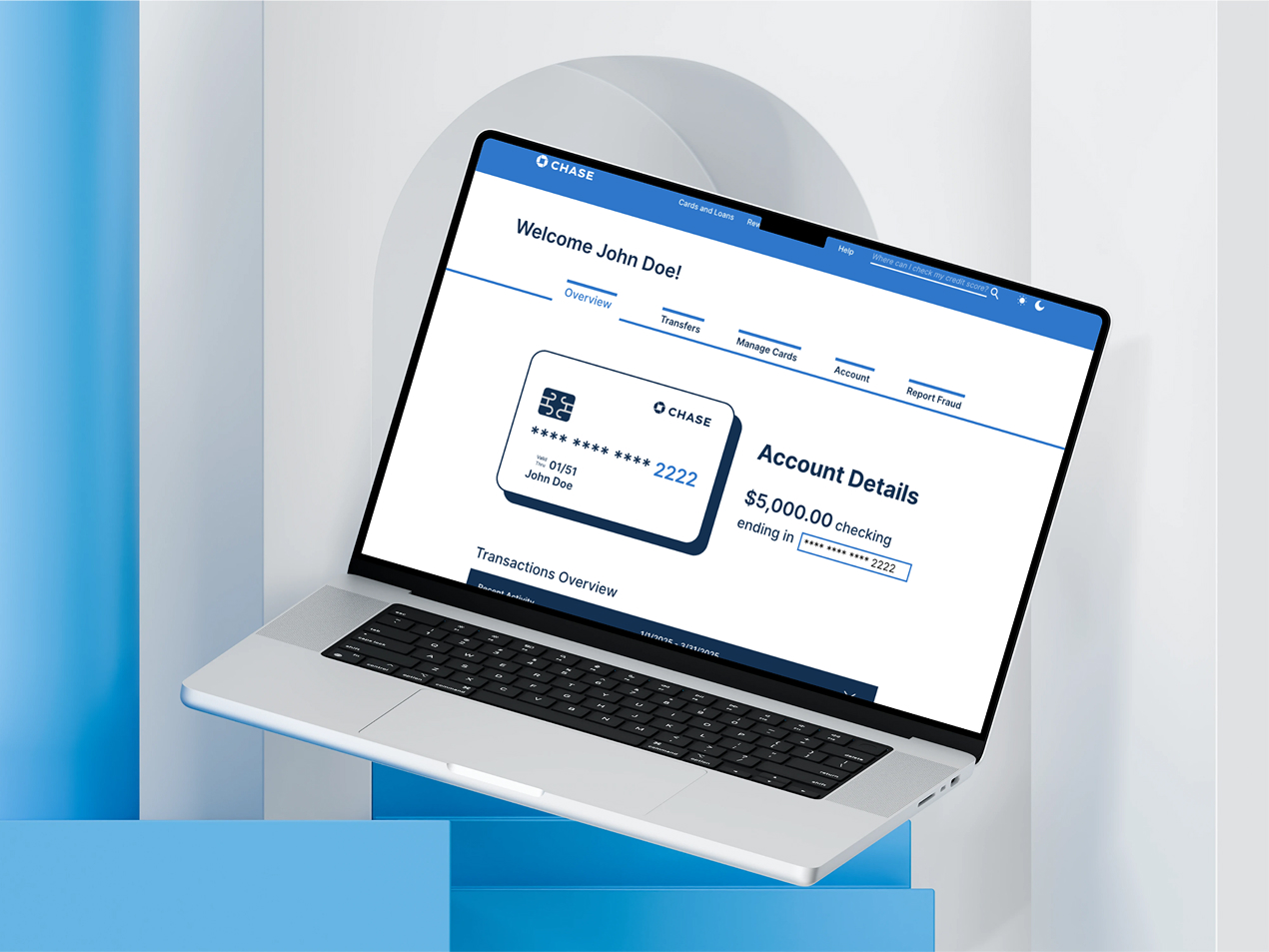 Banking Dashboard Mockup